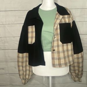 Jacket (Paired with Sage Green Crop Top)